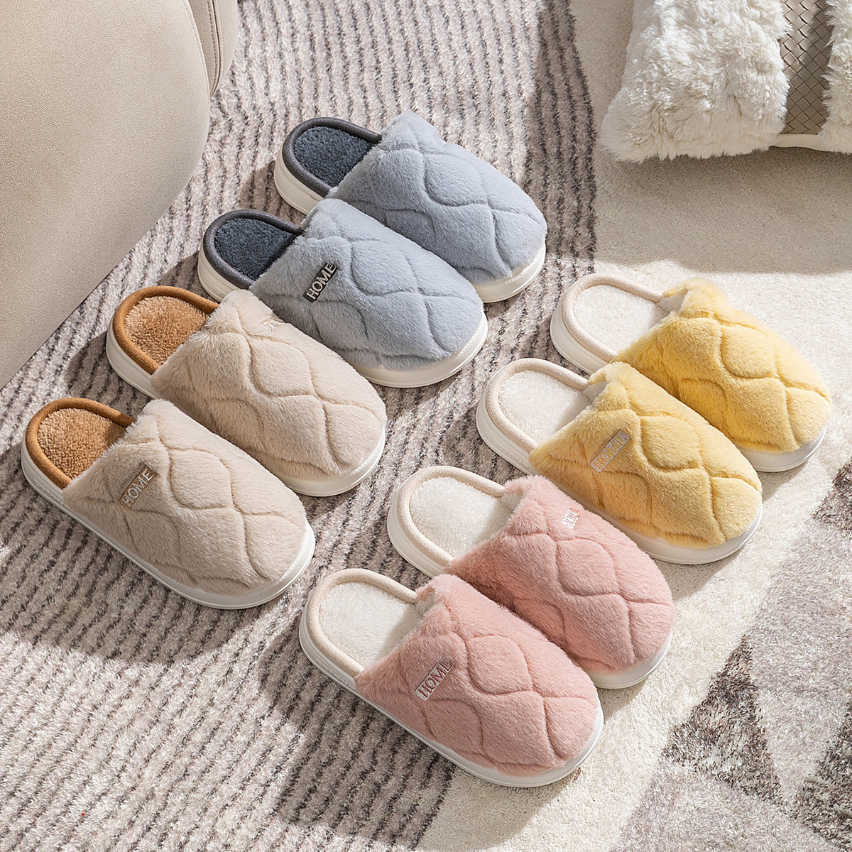 Plush Slippers Winter